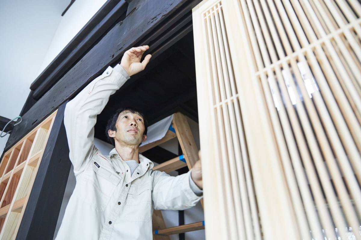 橿原市今井町 古民家 建具職人